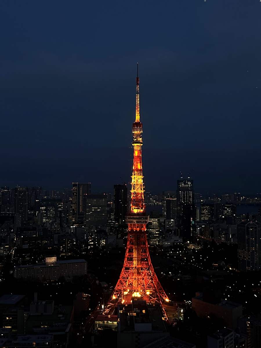 東京鐵塔的夜景