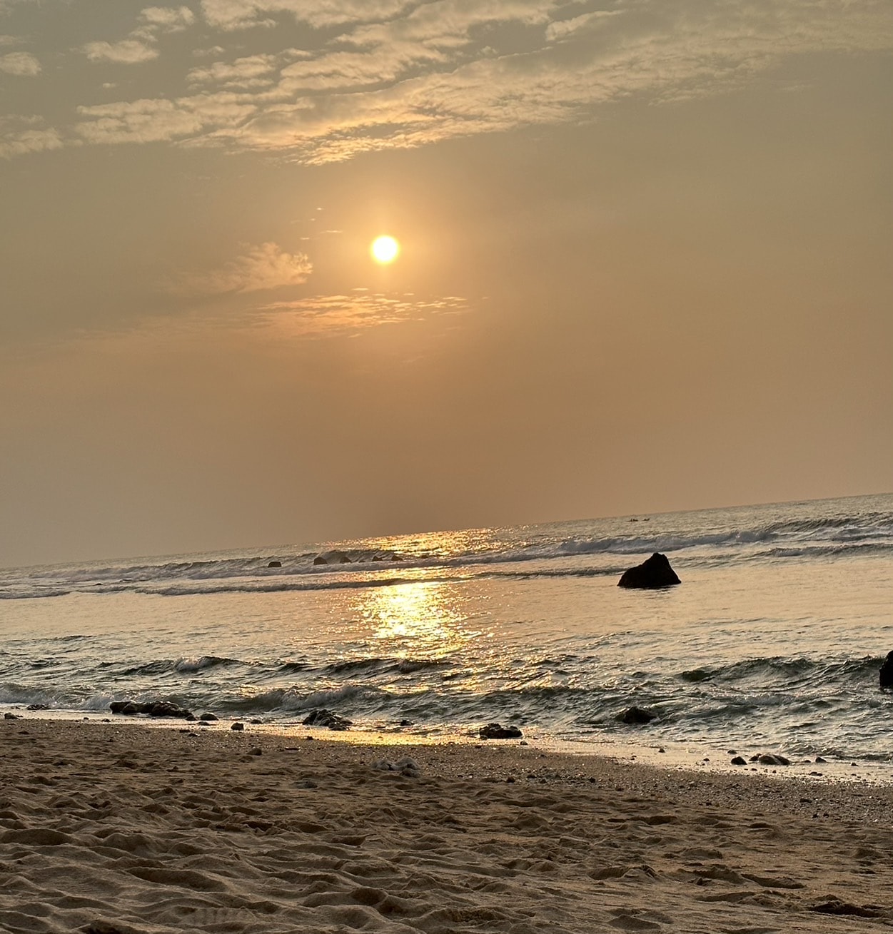 威尼斯沙灘的夕陽