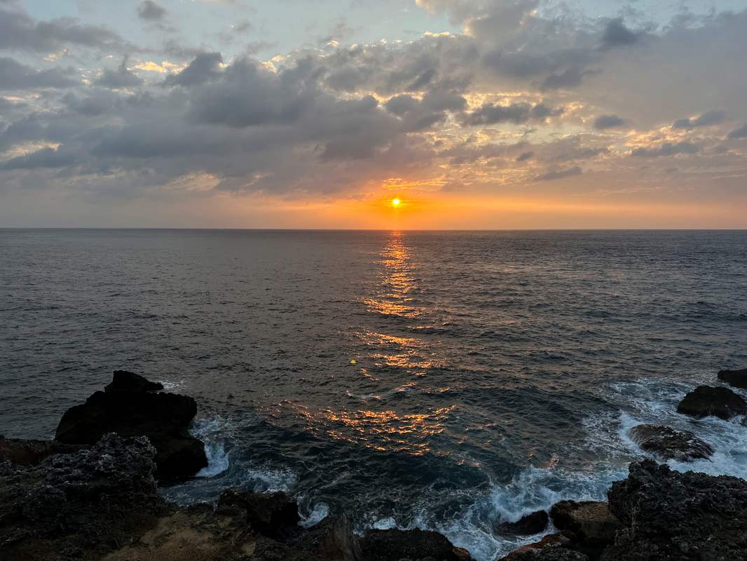 落日亭看夕陽超美