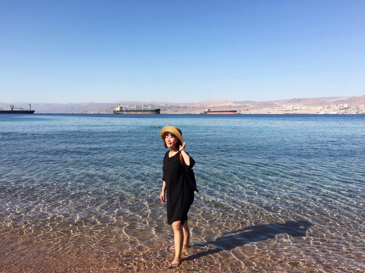 紅海海灘散步