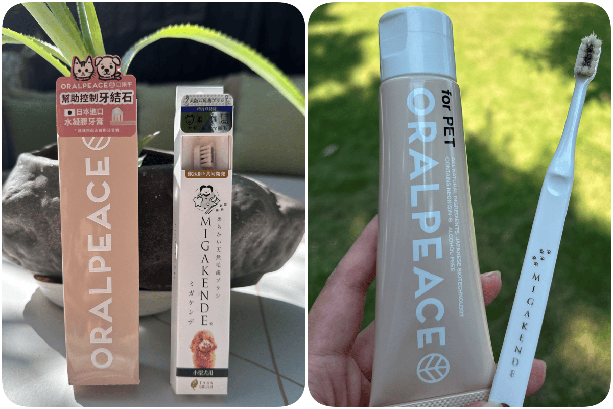 ORALPEACE 口樂平- 日本專利寵物牙膏&
MIGAKENDE敏齒樂- 寵物天然軟毛牙刷