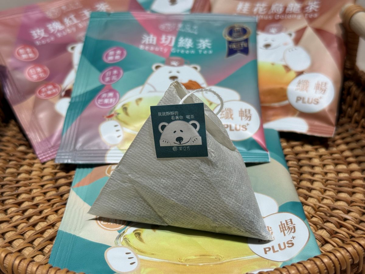 順暢新選擇!茶立方 纖暢PLUS+花茶系列:讓代謝更給力|茶立方x姐夫嚴選 - 第10張圖 三角立體茶包設計